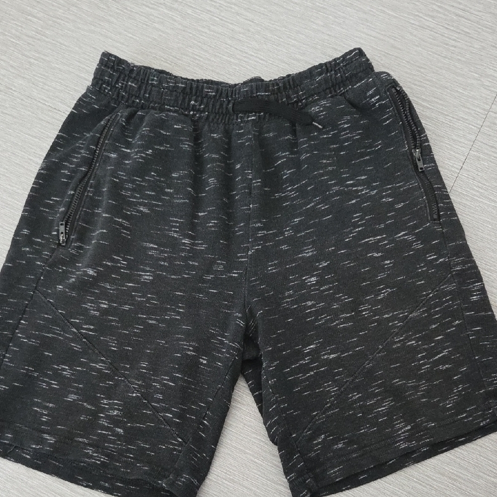 Men's Black Patterned Shorts